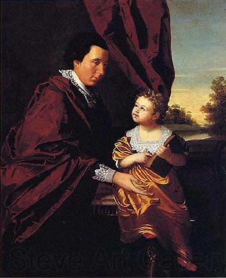 unknow artist Thomas Middleton of Crowfield and His Daughter Mary France oil painting art